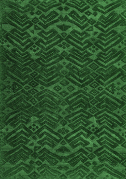 Abstract Emerald Green Modern Rug, abs5093emgrn