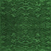 Square Abstract Emerald Green Modern Rug, abs5093emgrn