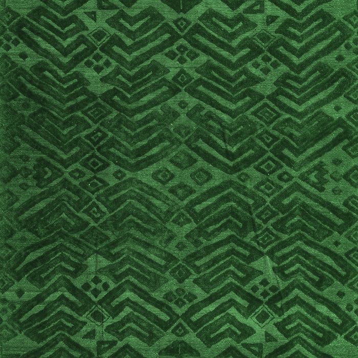 Machine Washable Abstract Emerald Green Modern Area Rugs, wshabs5093emgrn