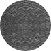 Round Machine Washable Abstract Gray Modern Rug, wshabs5093gry