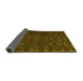 Sideview of Abstract Green Modern Rug, abs5093grn