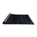 Sideview of Abstract Dark Slate Gray Green Modern Rug, abs5094