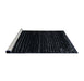 Sideview of Machine Washable Abstract Dark Slate Gray Green Rug, wshabs5094