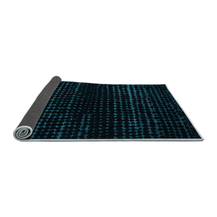Sideview of Abstract Light Blue Modern Rug, abs5094lblu