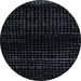 Round Machine Washable Abstract Dark Slate Gray Green Rug, wshabs5094