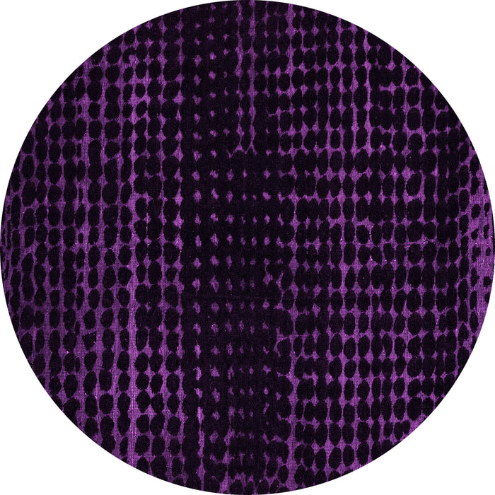 Round Abstract Pink Modern Rug, abs5094pnk