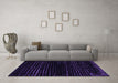 Machine Washable Abstract Purple Modern Area Rugs in a Living Room, wshabs5094pur