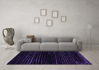 Machine Washable Abstract Purple Modern Rug, wshabs5094pur