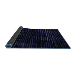 Sideview of Abstract Blue Modern Rug, abs5094blu