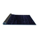 Sideview of Abstract Blue Modern Rug, abs5094blu