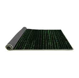 Sideview of Abstract Emerald Green Modern Rug, abs5094emgrn