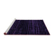 Sideview of Machine Washable Abstract Purple Modern Area Rugs, wshabs5094pur