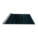 Sideview of Machine Washable Abstract Light Blue Modern Rug, wshabs5094lblu