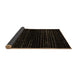 Sideview of Abstract Brown Modern Rug, abs5094brn