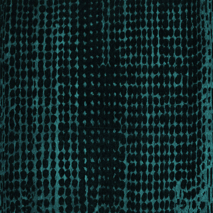 Square Machine Washable Abstract Turquoise Modern Area Rugs, wshabs5094turq