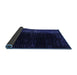 Sideview of Abstract Blue Modern Rug, abs5095blu