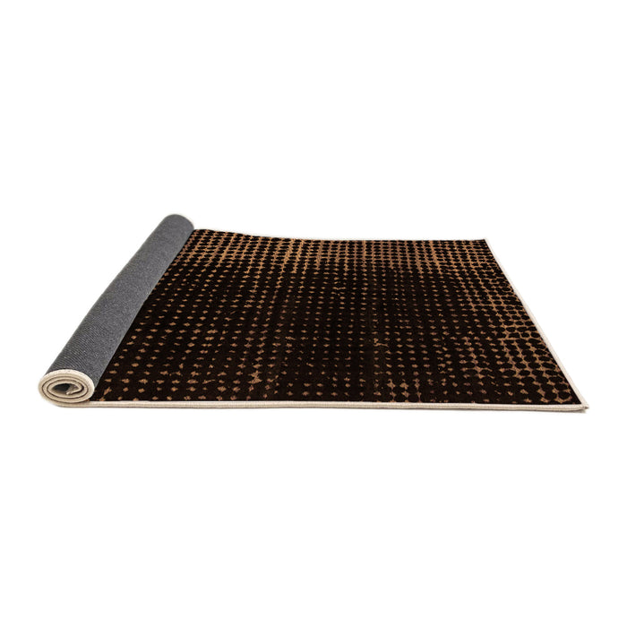 Sideview of Abstract Orange Modern Rug, abs5095org