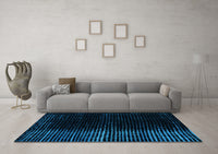 Machine Washable Abstract Light Blue Modern Rug, wshabs5095lblu