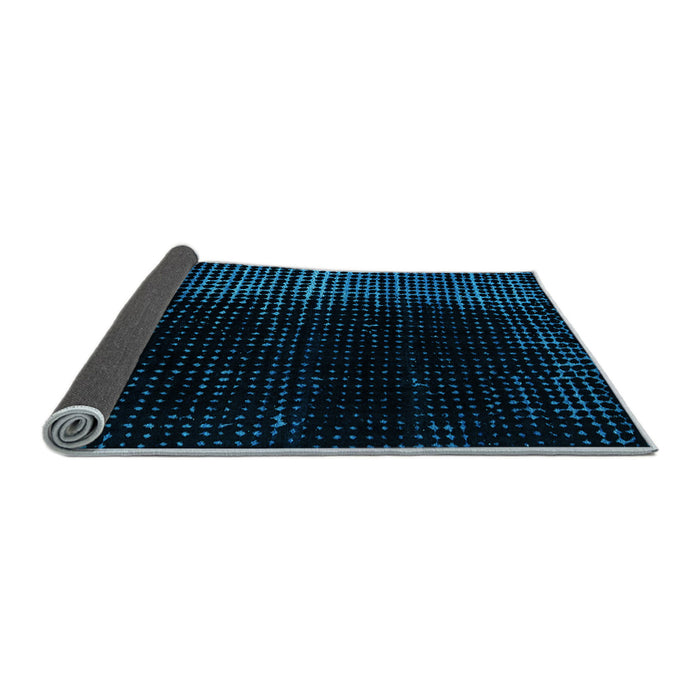 Sideview of Abstract Light Blue Modern Rug, abs5095lblu