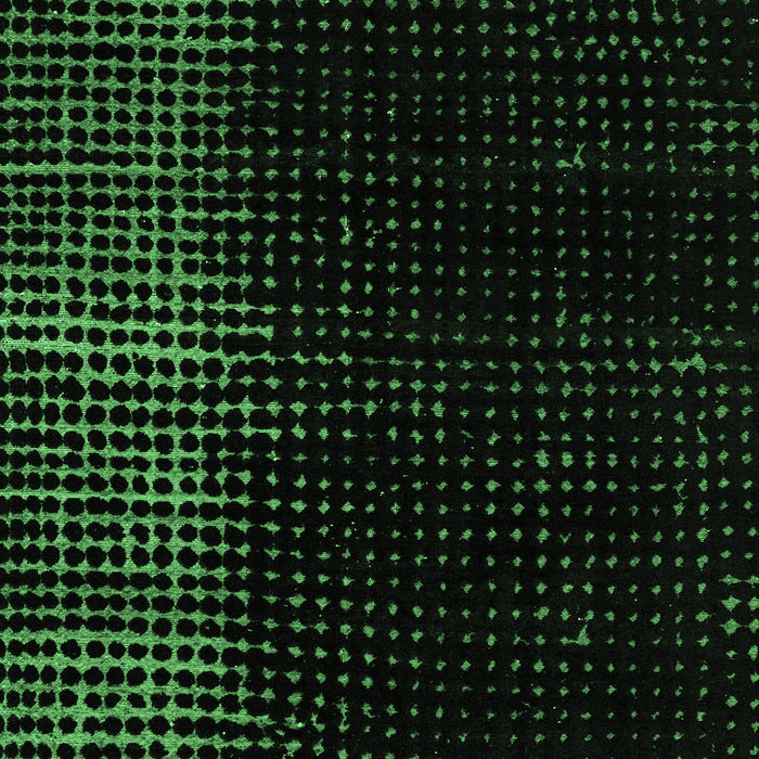 Machine Washable Abstract Emerald Green Modern Area Rugs, wshabs5095emgrn