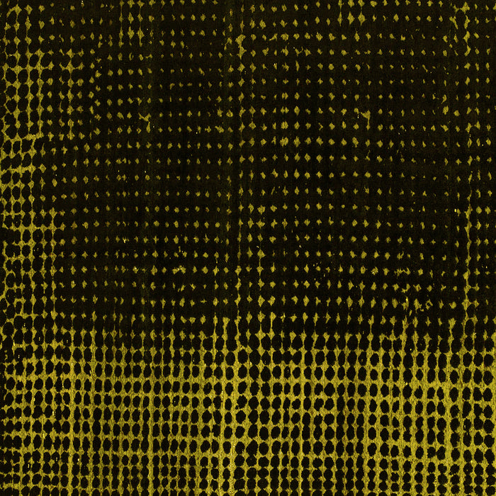 Square Machine Washable Abstract Yellow Modern Rug, wshabs5095yw