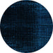 Round Machine Washable Abstract Light Blue Modern Rug, wshabs5096lblu