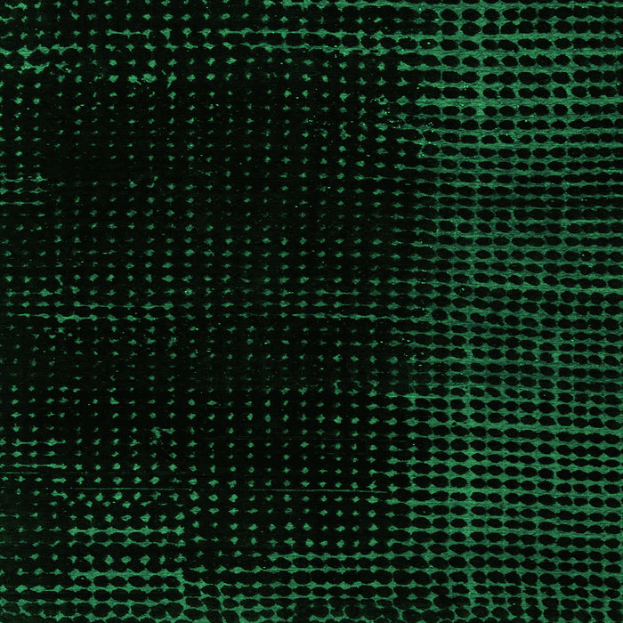 Square Machine Washable Abstract Green Modern Area Rugs, wshabs5096grn