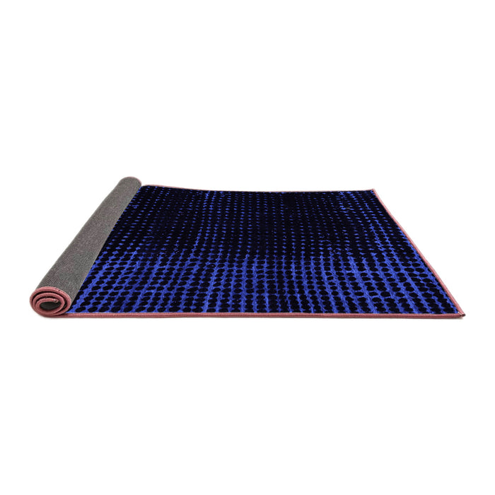 Sideview of Abstract Purple Modern Rug, abs5096pur