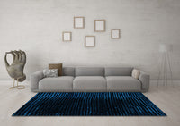 Machine Washable Abstract Light Blue Modern Rug, wshabs5096lblu