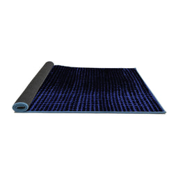 Sideview of Abstract Blue Modern Rug, abs5096blu
