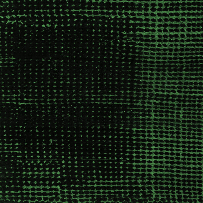 Square Machine Washable Abstract Emerald Green Modern Area Rugs, wshabs5096emgrn