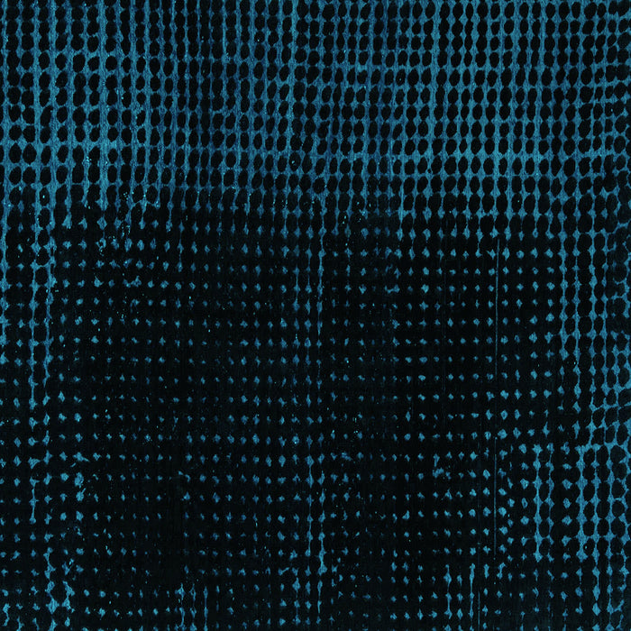 Square Abstract Turquoise Modern Rug, abs5096turq