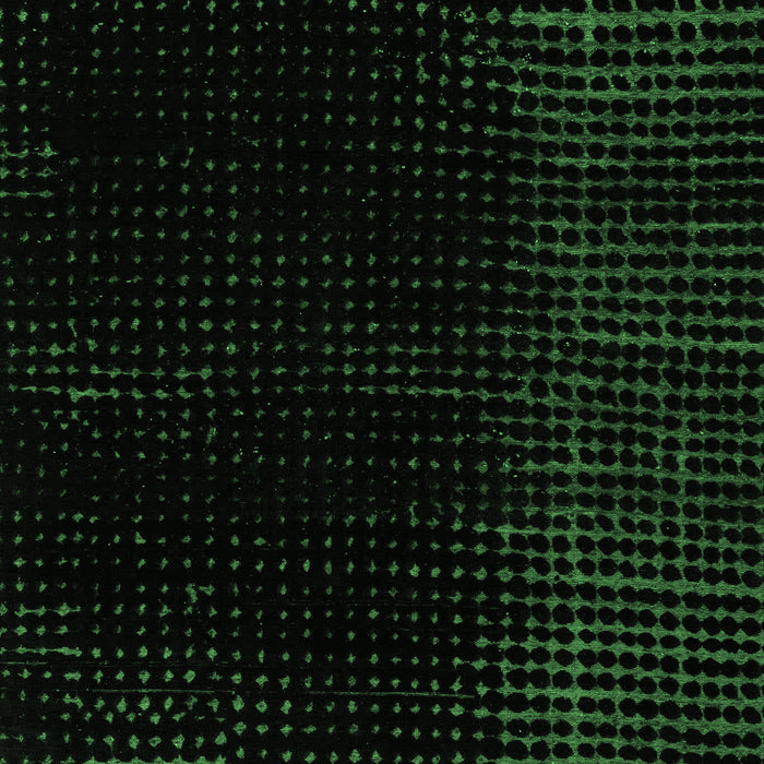 Machine Washable Abstract Emerald Green Modern Area Rugs, wshabs5096emgrn