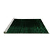 Sideview of Machine Washable Abstract Green Modern Area Rugs, wshabs5096grn