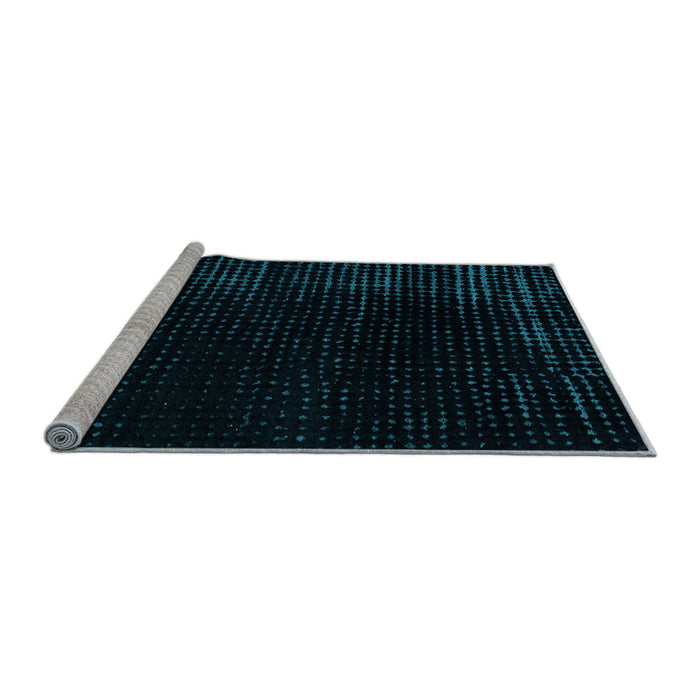 Sideview of Machine Washable Abstract Light Blue Modern Rug, wshabs5097lblu