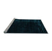 Sideview of Machine Washable Abstract Light Blue Modern Rug, wshabs5097lblu