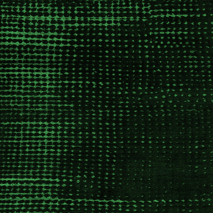 Square Machine Washable Abstract Green Modern Area Rugs, wshabs5097grn