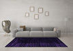 Machine Washable Abstract Purple Modern Area Rugs in a Living Room, wshabs5097pur