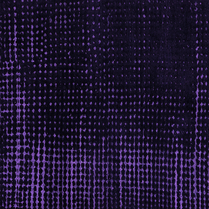 Square Machine Washable Abstract Purple Modern Area Rugs, wshabs5097pur