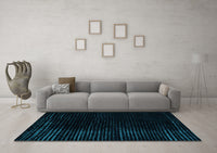 Machine Washable Abstract Light Blue Modern Rug, wshabs5097lblu