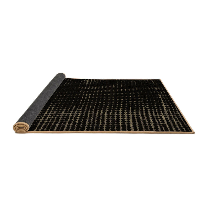 Sideview of Abstract Brown Modern Rug, abs5098brn