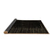 Sideview of Abstract Brown Modern Rug, abs5098brn