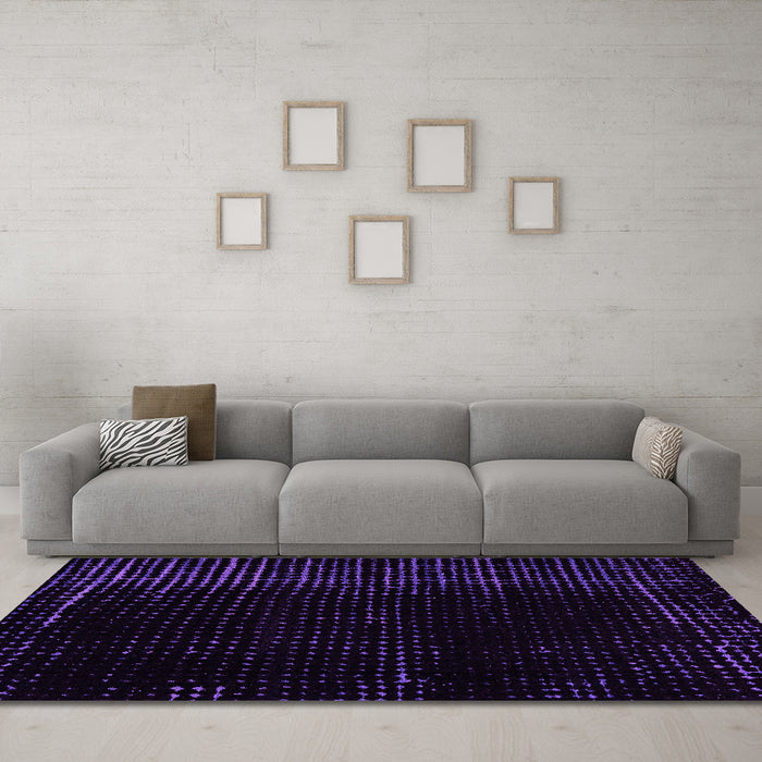 Machine Washable Abstract Pink Modern Rug in a Living Room, wshabs5098pnk