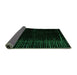 Sideview of Abstract Green Modern Rug, abs5098grn