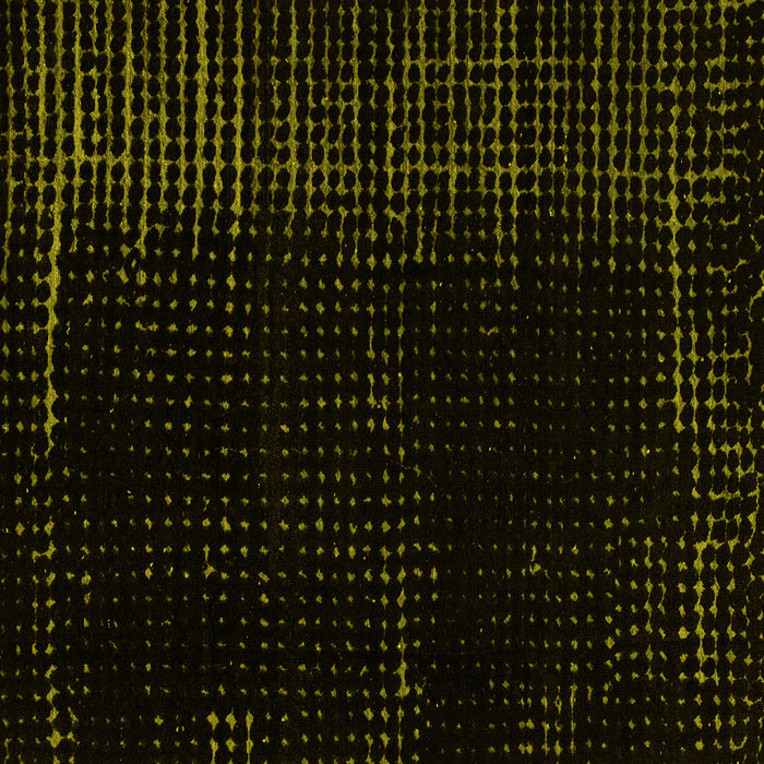 Square Machine Washable Abstract Yellow Modern Rug, wshabs5098yw