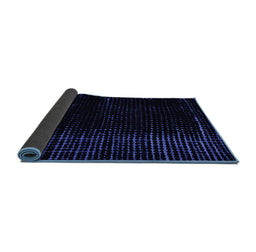 Sideview of Abstract Blue Modern Rug, abs5098blu