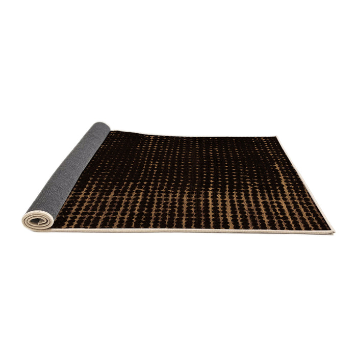 Sideview of Abstract Orange Modern Rug, abs5098org