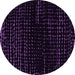 Round Machine Washable Abstract Pink Modern Rug, wshabs5099pnk