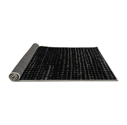 Sideview of Abstract Gray Modern Rug, abs5099gry