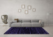 Machine Washable Abstract Purple Modern Area Rugs in a Living Room, wshabs5099pur